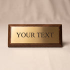 Engraved gold plaque - YOUR TEXT
