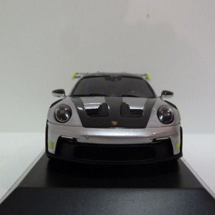 Porsche 911 GT3 RS 992 Porsche Experience Center Hockenheim 1:43 Spark – Silver / Acid Green - view 4