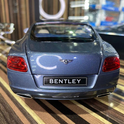 Minichamps 1/18 Bentley Continental GT 2015 Diecast Model Steel Blue - collectible scale model car