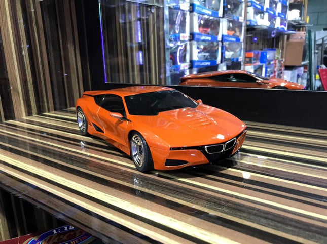 Minichamps 1/18 Resin BMW M1 Hommage Orange Model Car - detailed collector display model