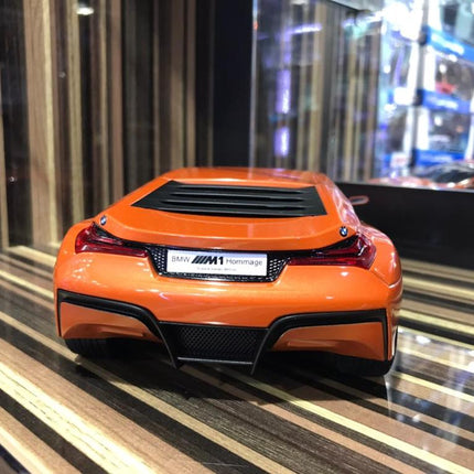 Minichamps 1/18 Resin BMW M1 Hommage Orange Model Car - collectible scale model car