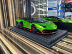 MR Lamborghini Aventador SVJ 1:18 Resin Model Green - detailed collector display model