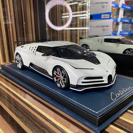 MR Collection 1/18 Resin Bugatti Centodieci White Limited Edition Diecast Model Car - detailed collector display model
