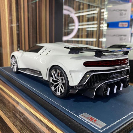 MR Collection 1/18 Resin Bugatti Centodieci White Limited Edition Diecast Model Car - fine detailed model replica