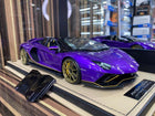 1/18 Resin Lamborghini Aventador Roadster Purple by MR - detailed collector display model