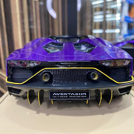 1/18 Resin Lamborghini Aventador Roadster Purple by MR - collectible scale model car