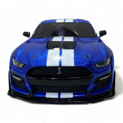 Solido Ford Shelby GT500 1/18 Diecast Model Car Striking Blue - fine detailed model replica