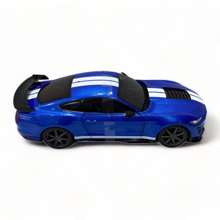 Solido Ford Shelby GT500 1/18 Diecast Model Car Striking Blue - collectible scale model car