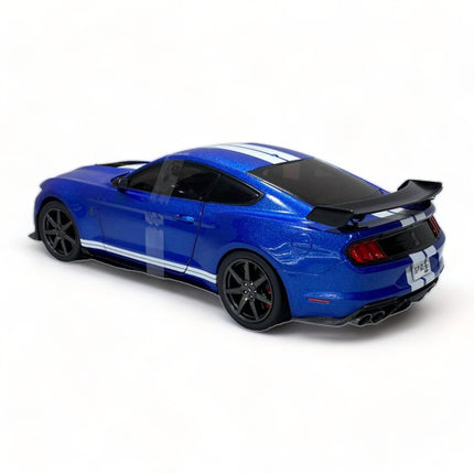 Solido Ford Shelby GT500 1/18 Diecast Model Car Striking Blue - premium collector scale model
