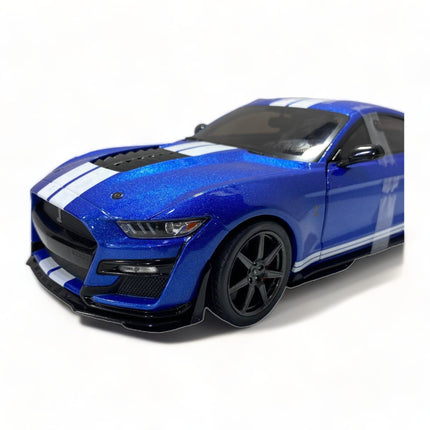 Solido Ford Shelby GT500 1/18 Diecast Model Car Striking Blue - detailed die-cast style model
