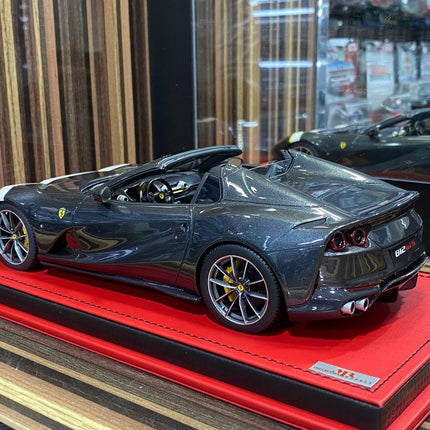 MR Collection Ferrari 812 GTS 1/18 Resin Model Grigio Silver Limited Edition - fine detailed model replica
