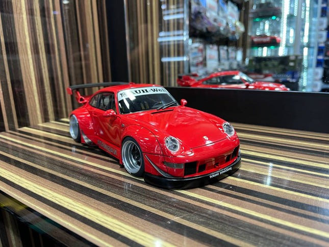 AutoArt Porsche RWB 993 - , - Red 1:18 Diecast Model Car - detailed collector display model