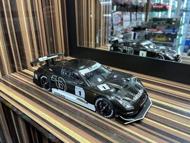 AutoArt Nissan GT-R GT500 Stealth Black Carbon 1:18 Diecast Model Car - detailed collector display model