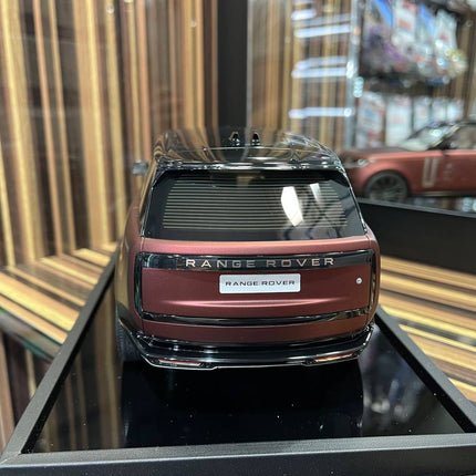 MotorHelix Range Rover - 1/18 Resin Model, No Opening - Matt Dark Red - scale model for display