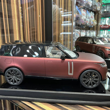MotorHelix Range Rover - 1/18 Resin Model, No Opening - Matt Dark Red - collectible scale model car