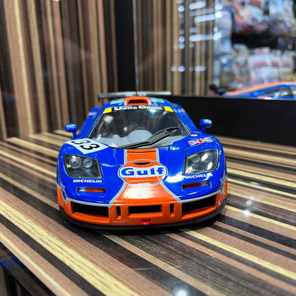 Solido McLaren F1 GTR 1/18 Diecast Model Partially Opening Blue - collector edition scale model