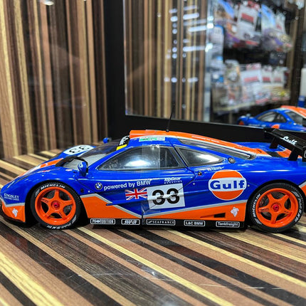 Solido McLaren F1 GTR 1/18 Diecast Model Partially Opening Blue - fine detailed model replica