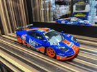 Solido McLaren F1 GTR 1/18 Diecast Model Partially Opening Blue - detailed collector display model