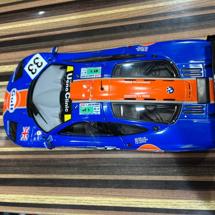 Solido McLaren F1 GTR 1/18 Diecast Model Partially Opening Blue - premium collector scale model