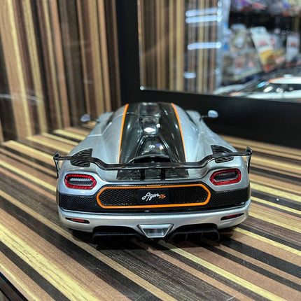 AutoArt Koenigsegg Agera RS Silver 1:18 Diecast Model Car - detailed die-cast style model