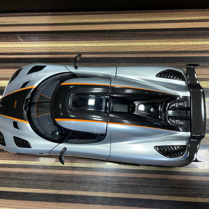 AutoArt Koenigsegg Agera RS Silver 1:18 Diecast Model Car - premium collector scale model