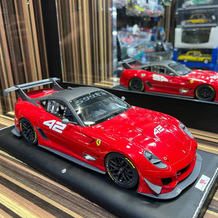 MR Collection Ferrari 599XX - 1/18 Resin Model - Red - detailed collector display model