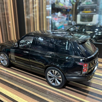 LCD Model Land Rover Range Rover Black 1:18 Diecast Model Car - premium collector scale model