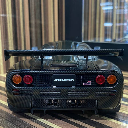 AutoArt McLaren F1 Stealth Black Carbon 1:18 Diecast Model Car - scale model for display