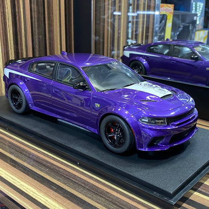 GT Spirit 1/18 Dodge Charger Super Bee Limited Edition Purple Resin Model - detailed collector display model