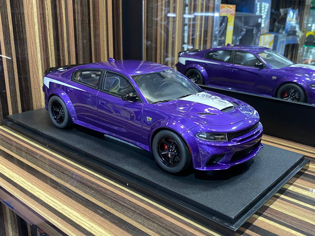 GT Spirit 1/18 Dodge Charger Super Bee Limited Edition Purple Resin Model - detailed collector display model