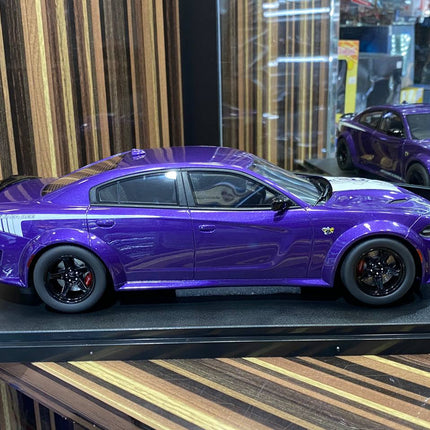 GT Spirit 1/18 Dodge Charger Super Bee Limited Edition Purple Resin Model - collectible scale model car