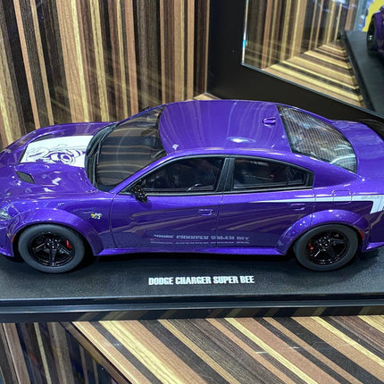 GT Spirit 1/18 Dodge Charger Super Bee Limited Edition Purple Resin Model - fine detailed model replica