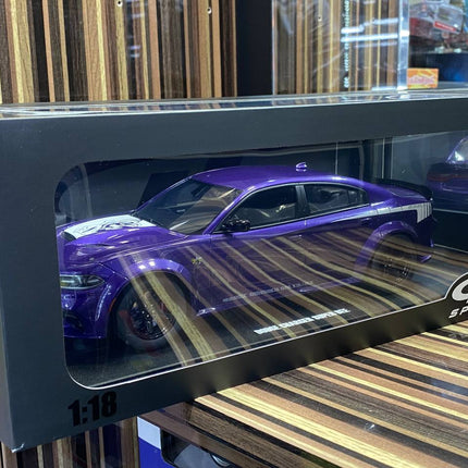 GT Spirit 1/18 Dodge Charger Super Bee Limited Edition Purple Resin Model - detailed die-cast style model
