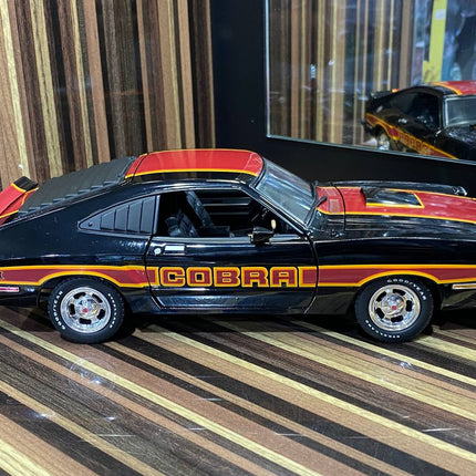 Greenlight Ford Mustang Cobra 2 1978 1/18 Diecast Model Car Silver - detailed die-cast style model