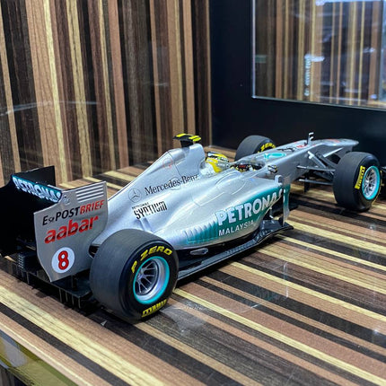 Minichamps Mercedes-Benz GP Petronas F1 MGP W02 #8 N. Rosberg 2011 1/18 Diecast Silver - detailed die-cast style model