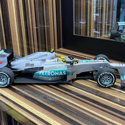 Minichamps Mercedes Benz AMG Petronas F1 W03 #8 N. Rosberg 2012 1:18 Diecast Silver - premium collector scale model