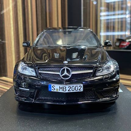 GT Spirit Mercedes Benz C63 AMG Edition 507 1/18 Resin Model Car Black - showroom-quality model replica
