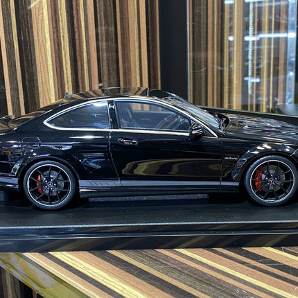 GT Spirit Mercedes Benz C63 AMG Edition 507 1/18 Resin Model Car Black - fine detailed model replica