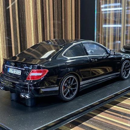 GT Spirit Mercedes Benz C63 AMG Edition 507 1/18 Resin Model Car Black - detailed die-cast style model
