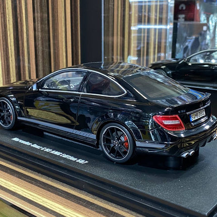 GT Spirit Mercedes Benz C63 AMG Edition 507 1/18 Resin Model Car Black - scale model for display