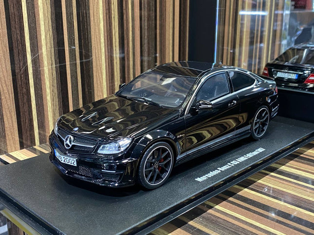 GT Spirit Mercedes Benz C63 AMG Edition 507 1/18 Resin Model Car Black - detailed collector display model