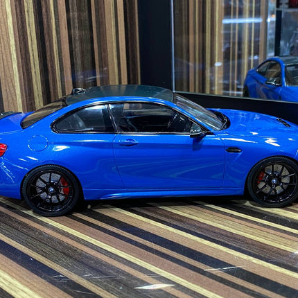 Minichamps BMW M2 CS 2020 1:18 Blue Resin Diecast Model - collectible scale model car