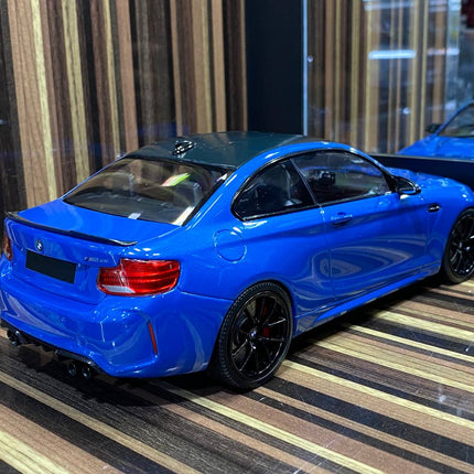 Minichamps BMW M2 CS 2020 1:18 Blue Resin Diecast Model - detailed die-cast style model