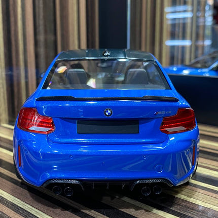 Minichamps BMW M2 CS 2020 1:18 Blue Resin Diecast Model - showroom-quality model replica