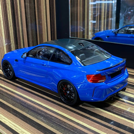 Minichamps BMW M2 CS 2020 1:18 Blue Resin Diecast Model - scale model for display