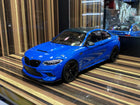 Minichamps BMW M2 CS 2020 1:18 Blue Resin Diecast Model - detailed collector display model