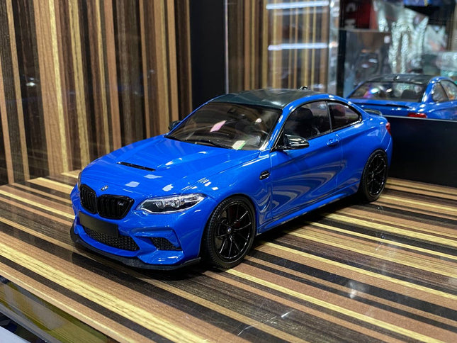 Minichamps BMW M2 CS 2020 1:18 Blue Resin Diecast Model - detailed collector display model