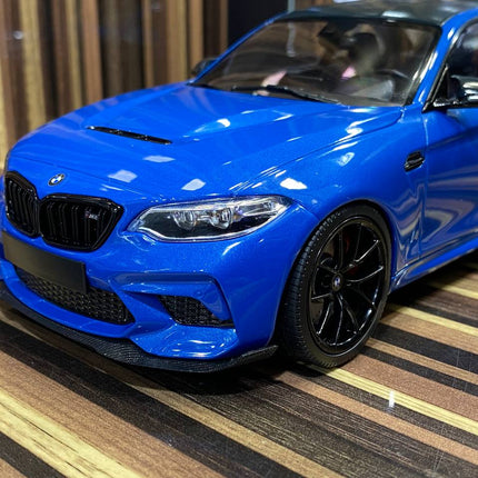 Minichamps BMW M2 CS 2020 1:18 Blue Resin Diecast Model - fine detailed model replica