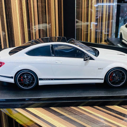 GT Spirit Mercedes-Benz C63 AMG Edition 507 1/18 Resin Model White - collectible scale model car