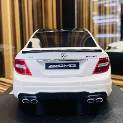 GT Spirit Mercedes-Benz C63 AMG Edition 507 1/18 Resin Model White - scale model for display